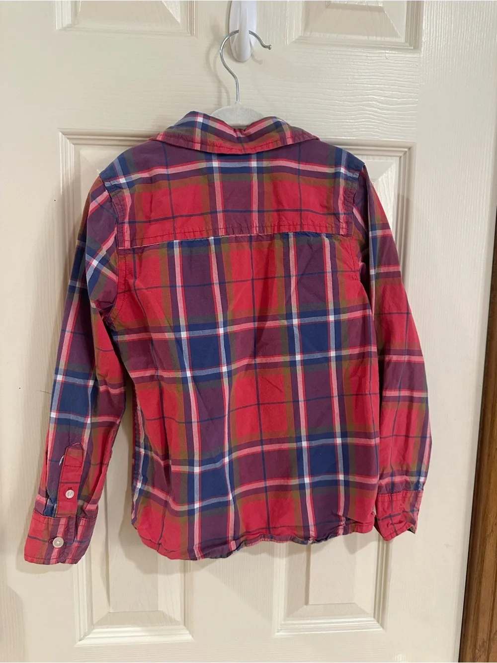 OshKosh B'gosh Kids Red and Blue Plaid Button-Down Shirt
